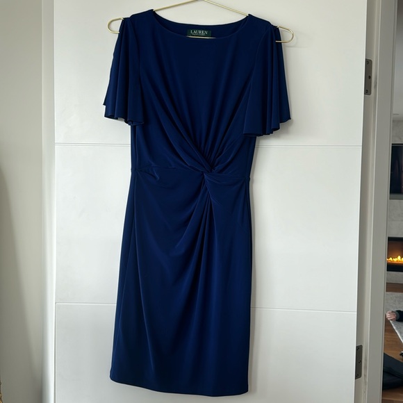 .Ralph Lauren blue twist dress - Picture 2 of 3